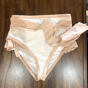 ASOS bridal high waisted bikini bottoms
